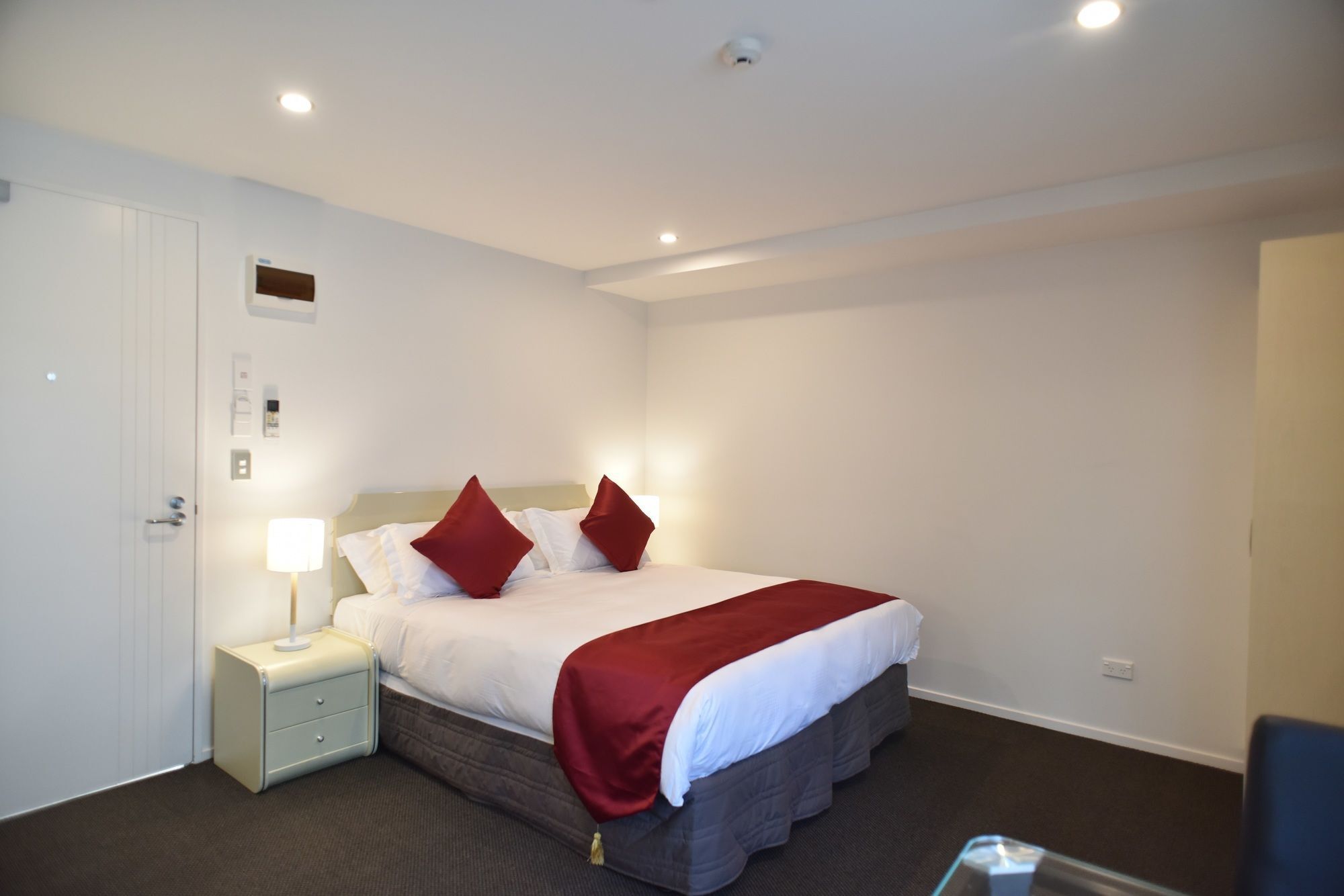 ビーリー プラザ モーテル クライストチャーチ エクステリア 写真 A bedroom at the hotel